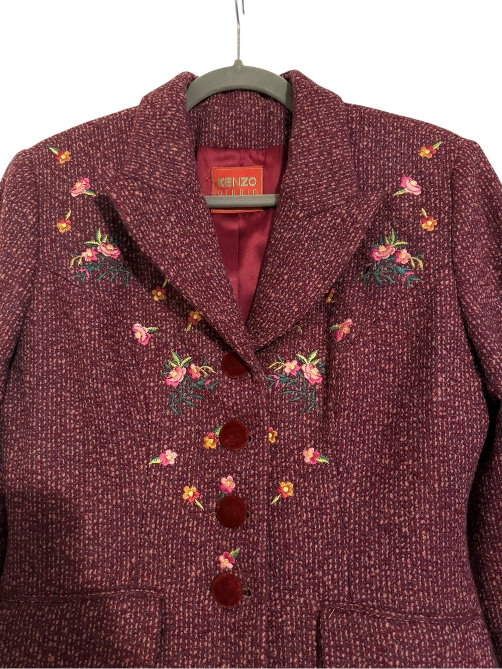 Vintage Kenzo Embroidered Blazer Size 8 - Picture 2 of 5